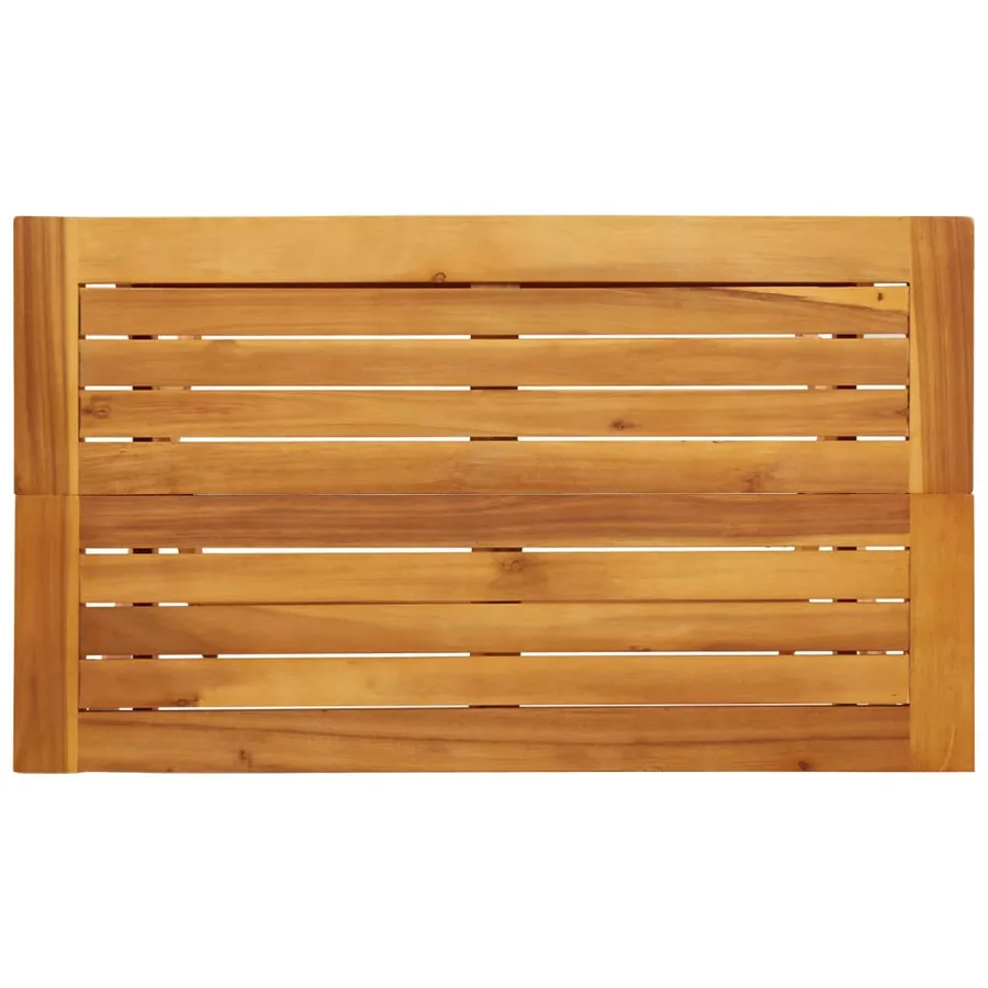 Table pliable de jardin 90x52,5x65 cm bois d'acacia solide - 8