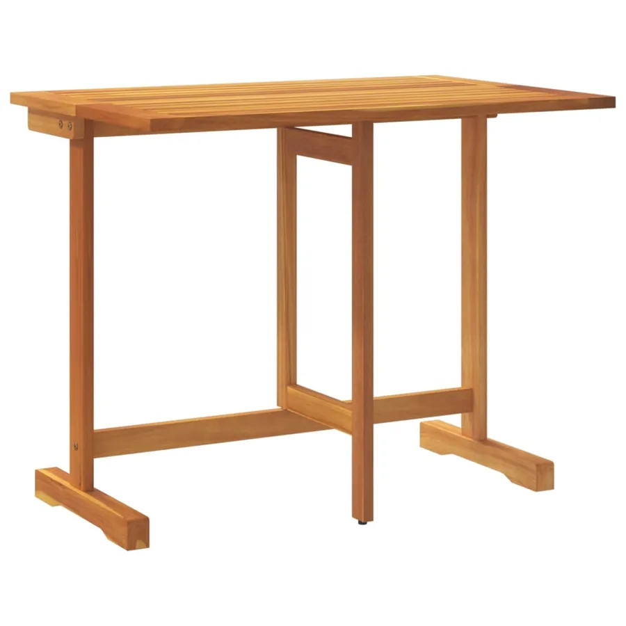 Ensemble à manger de jardin pliable 3 pcs bois d'acacia massif - 3