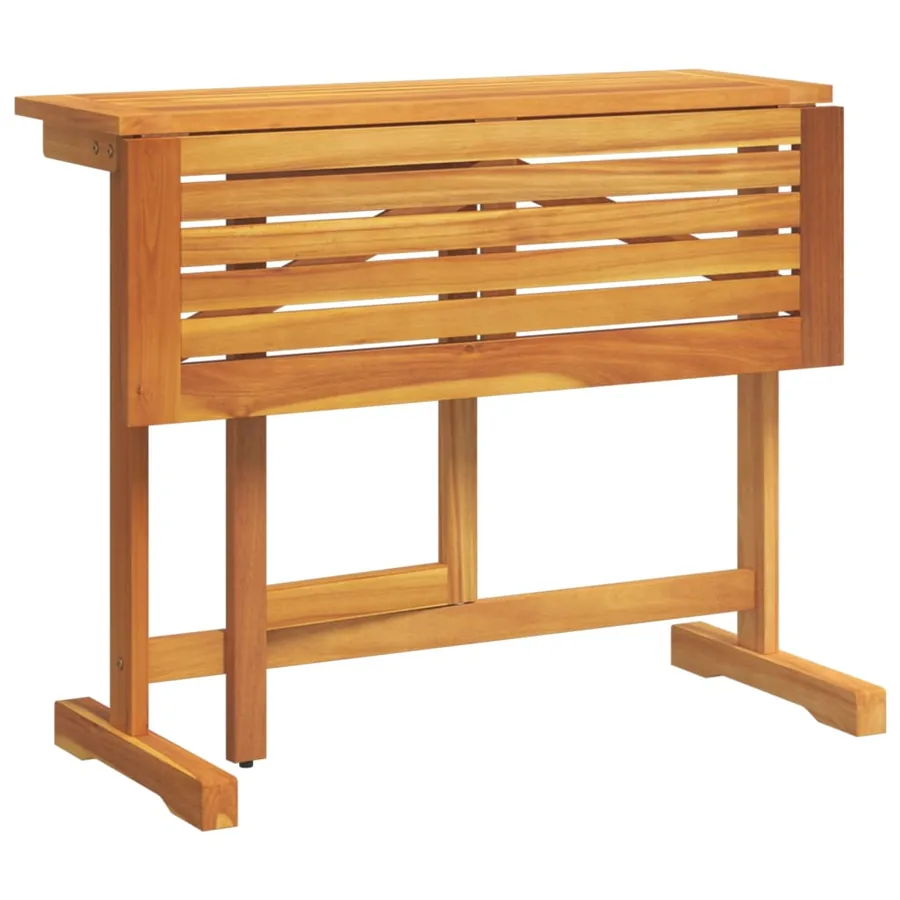 Ensemble à manger de jardin pliable 3 pcs bois d'acacia massif - 7