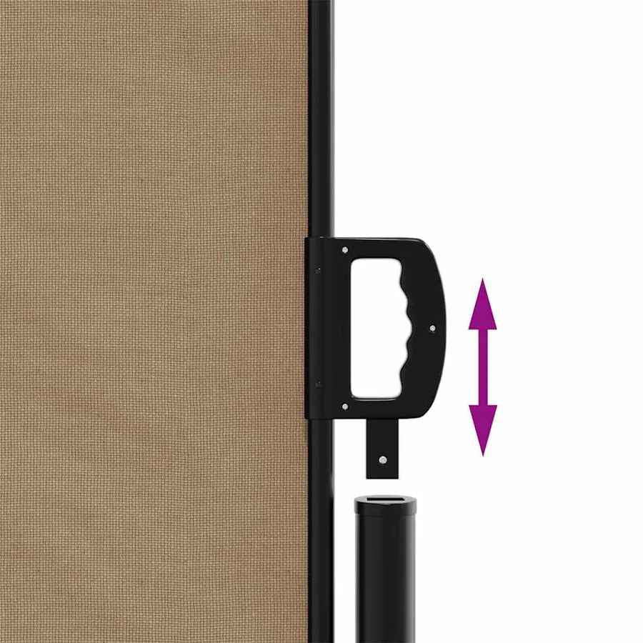Auvent latéral rétractable taupe 200x600 cm - 6