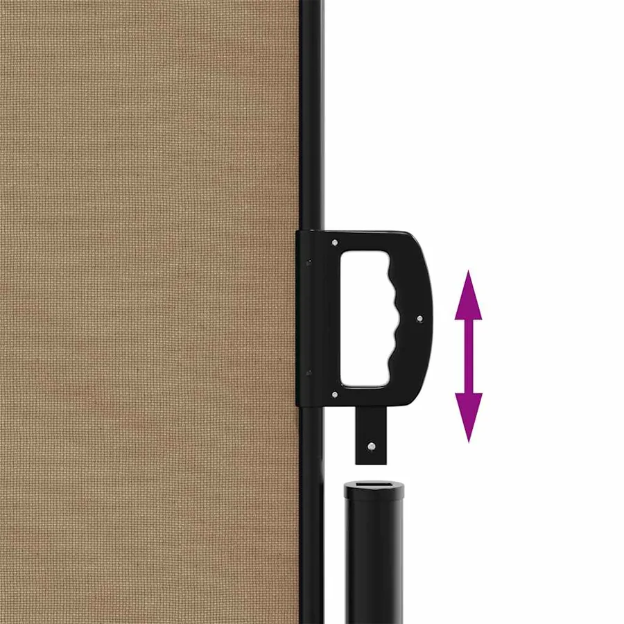 Auvent latéral rétractable taupe 180x600 cm - 6