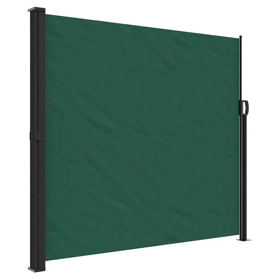 Auvent latéral rétractable vert foncé 180x500 cm - 2