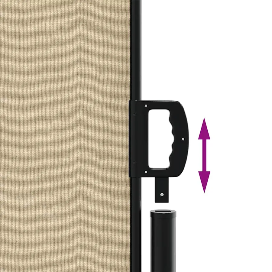 Auvent latéral rétractable beige 170x300 cm - 6