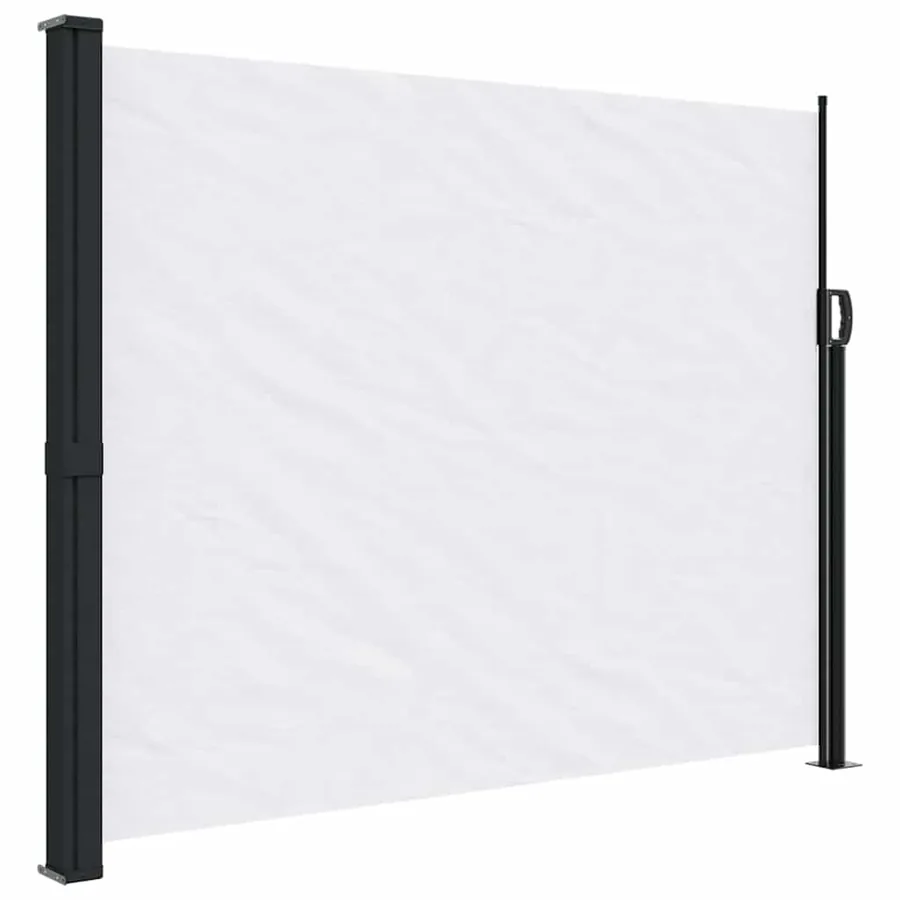 Auvent latéral rétractable blanc 160x500 cm - 2