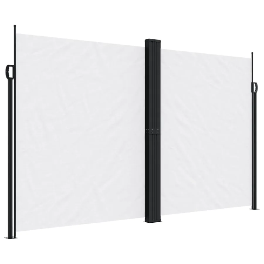 Auvent latéral rétractable blanc 200x1000 cm - 2