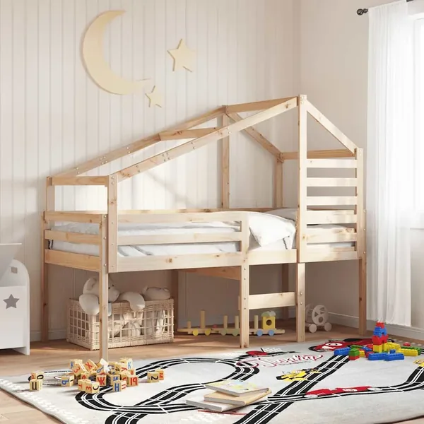 Toit de lit pour enfants 188x82x113 cm bois de pin massif
