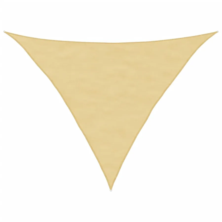 Voile d'ombrage sable 3,5x3,5x4,9 m 100 % polyester oxford - 2