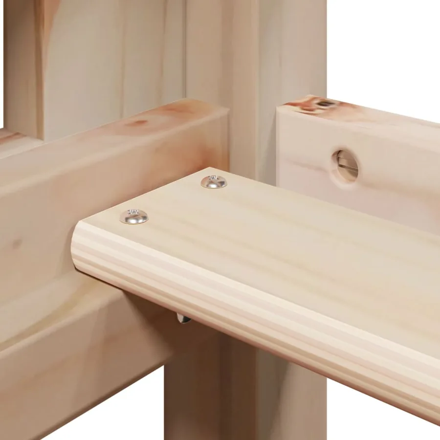 Lit superposé sans matelas 80x200 cm bois de pin massif - 10