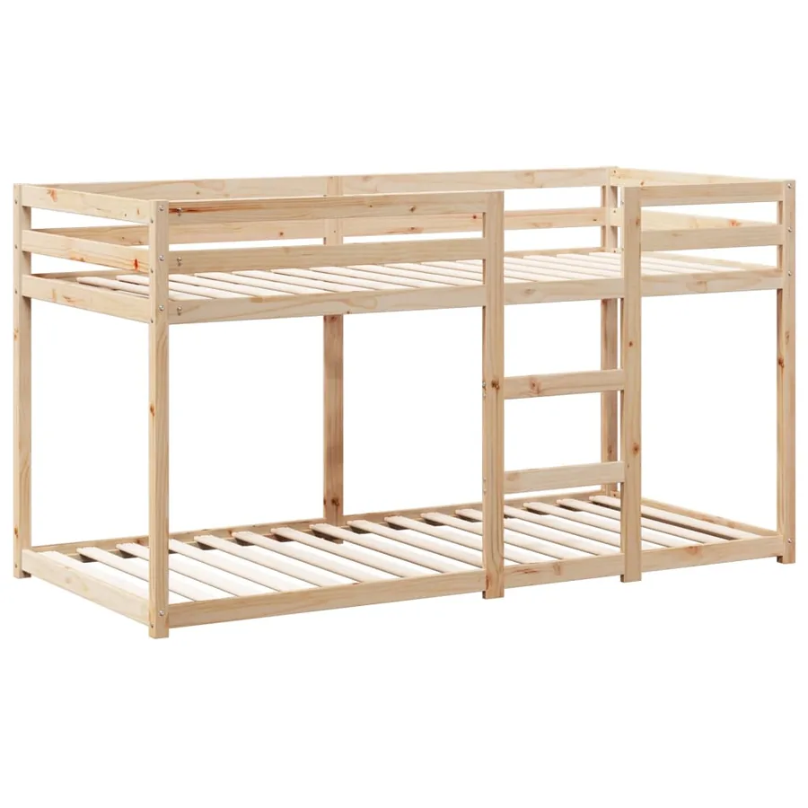 Lit superposé sans matelas 80x200 cm bois de pin massif - 7