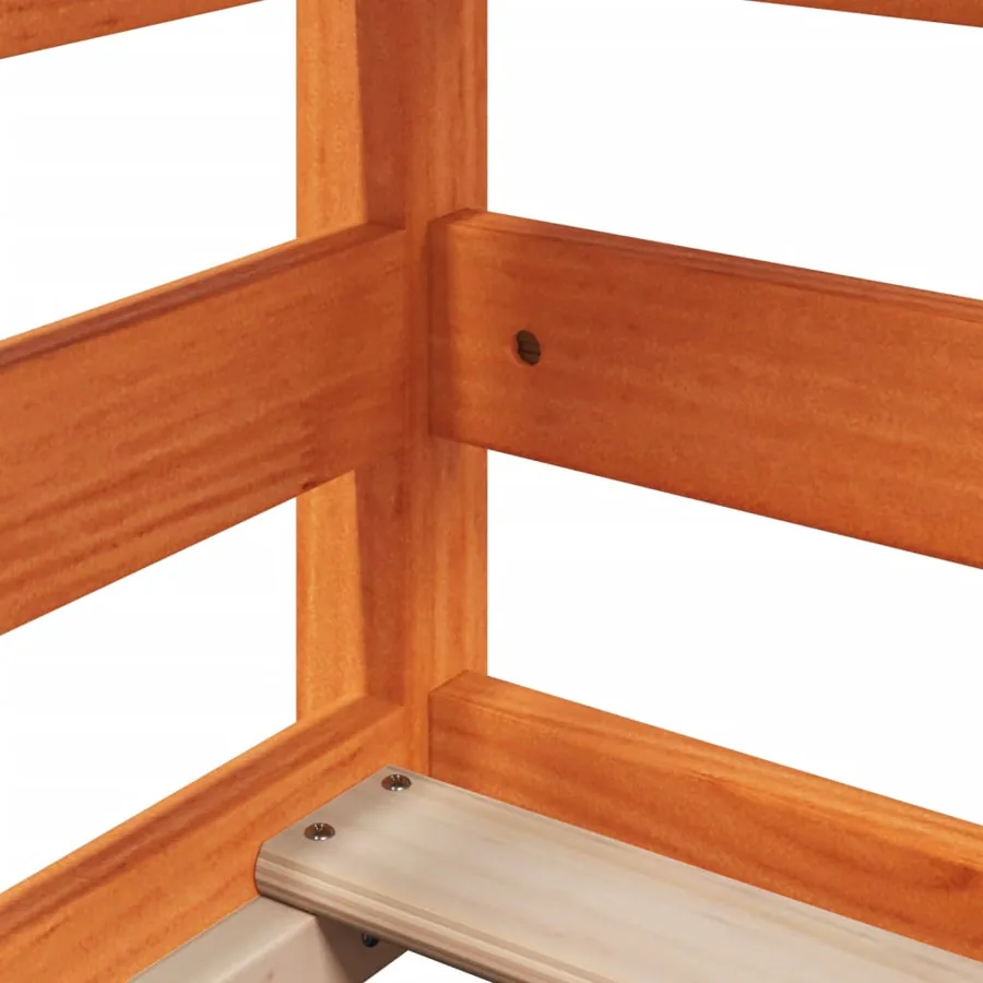 Lit superposé sans matelas cire marron 90x190 cm pin massif - 7