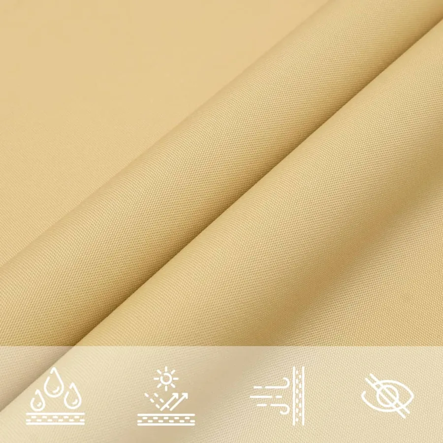 Voile d'ombrage sable 5x7x7 m 100 % polyester oxford - 7