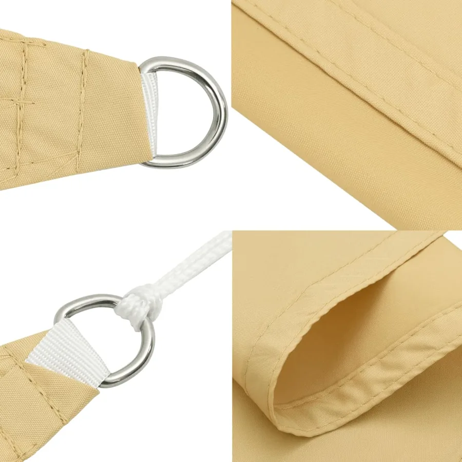 Voile d'ombrage sable 3x2 m 100 % polyester oxford - 6