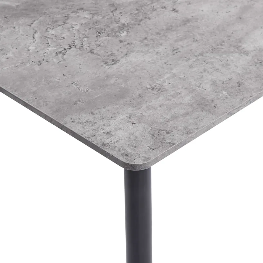 Table à manger Gris 160x80x75 cm MDF - 4