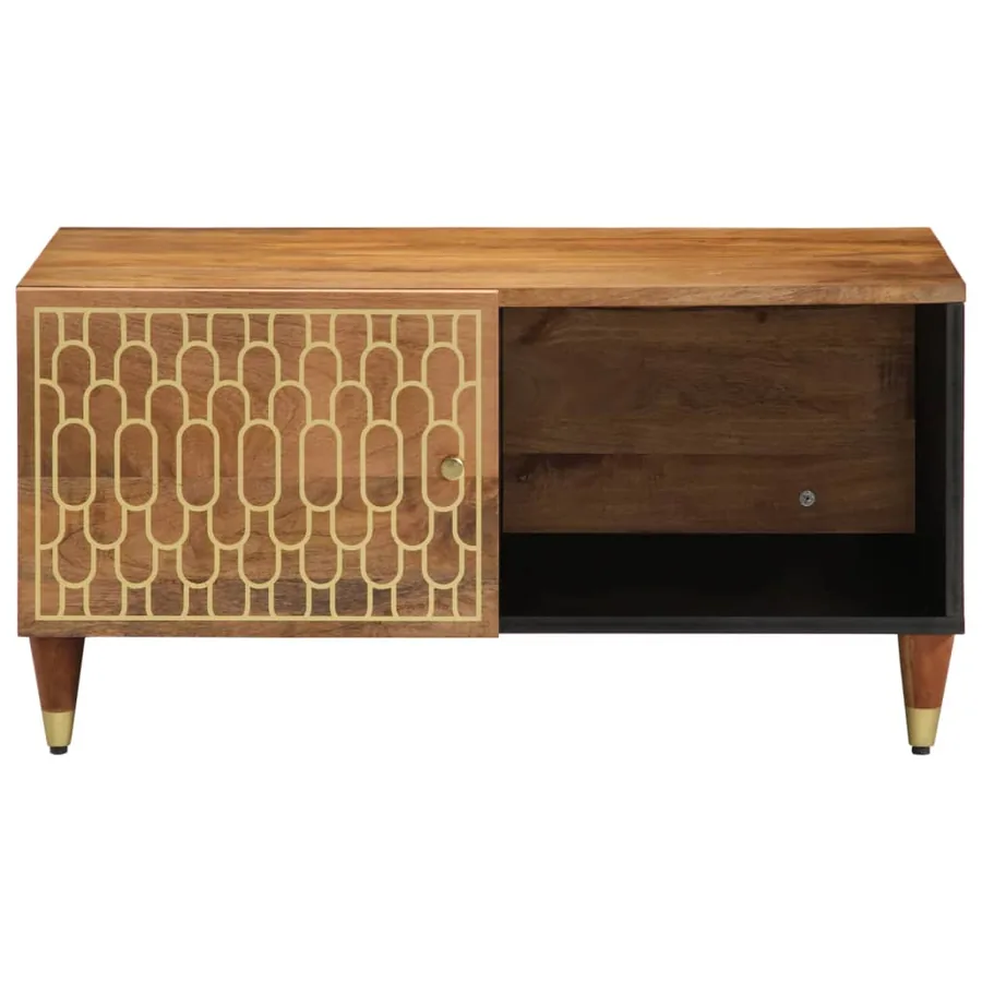 Table basse 80x50x40 cm bois de manguier massif - 2