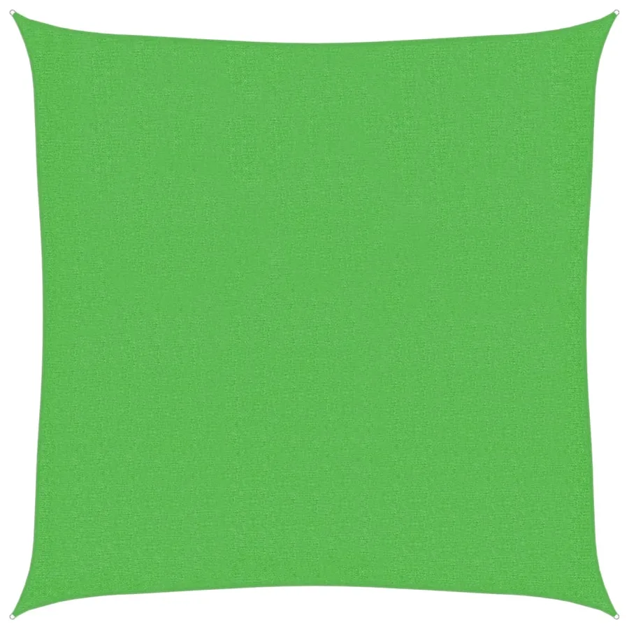 Voile d'ombrage 160 g/m² Vert clair 3x3 m PEHD - 2