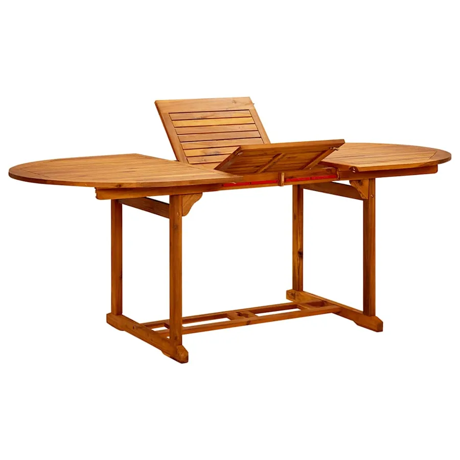 Ensemble à manger de jardin 7 pcs gris rotin et bois massif - 8