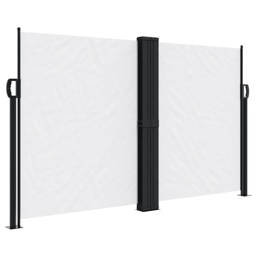 Auvent latéral rétractable blanc 140x600 cm - 2