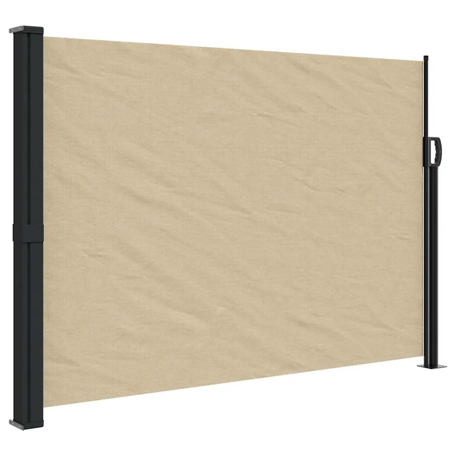 Auvent latéral rétractable beige 140x500 cm - 2