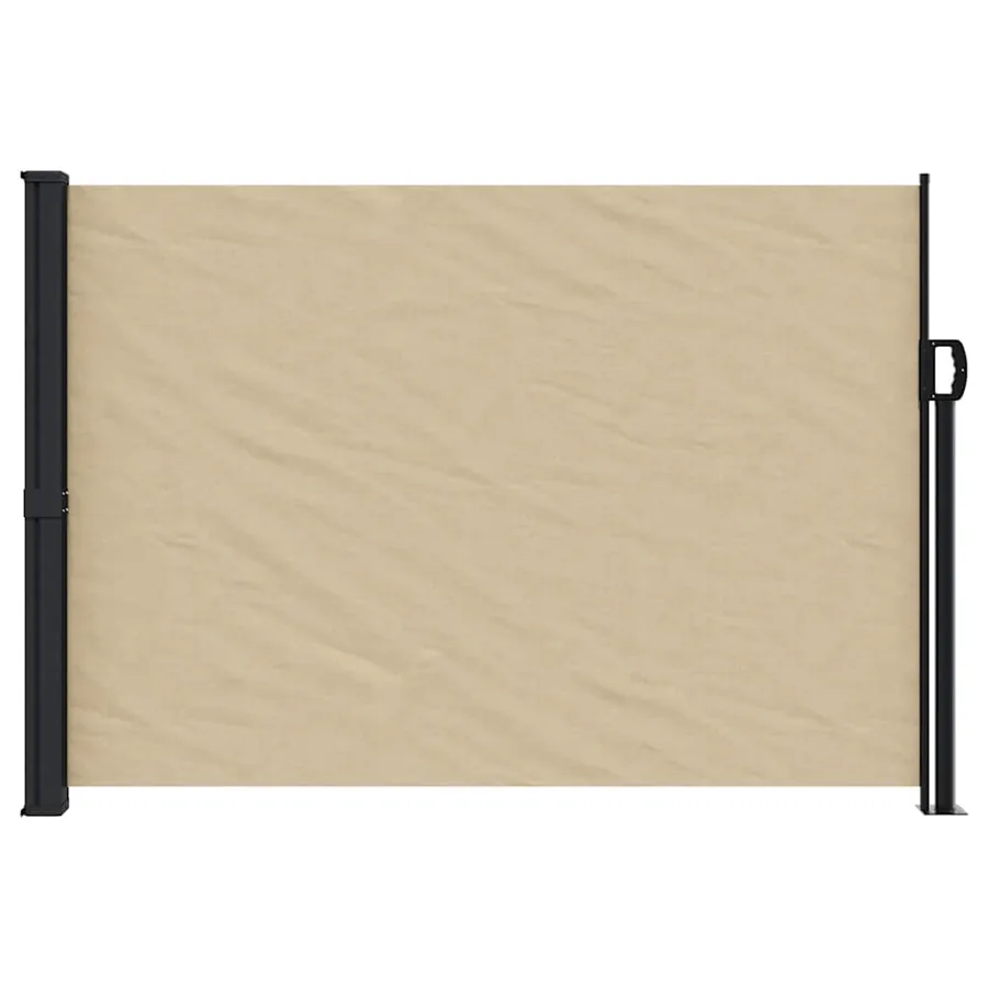 Auvent latéral rétractable beige 140x500 cm - 3