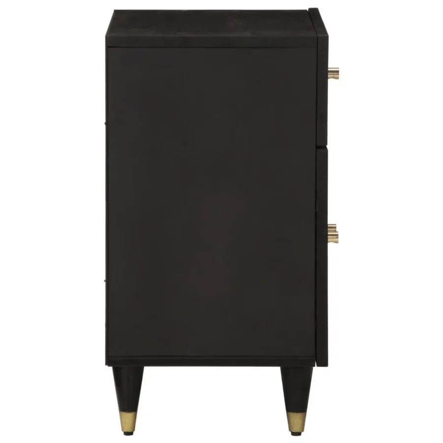 Table de chevet 50x33x60 cm bois de manguier massif - 4