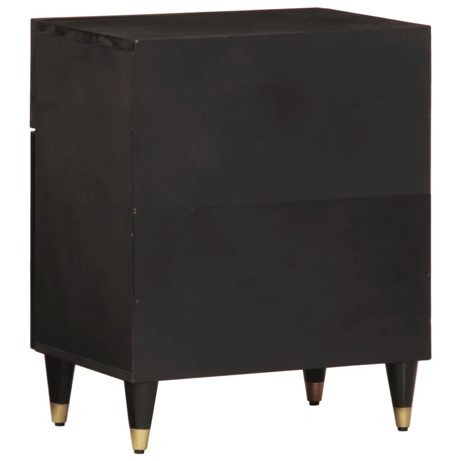 Table de chevet 50x33x60 cm bois de manguier massif - 5