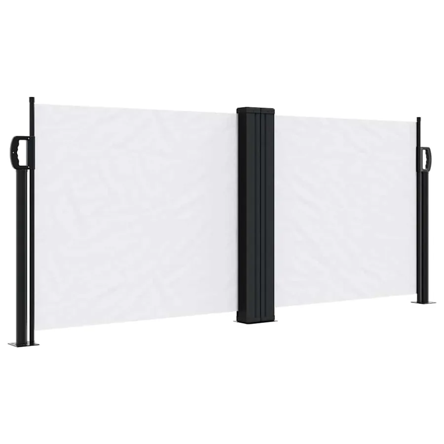 Auvent latéral rétractable blanc 100x600 cm - 2