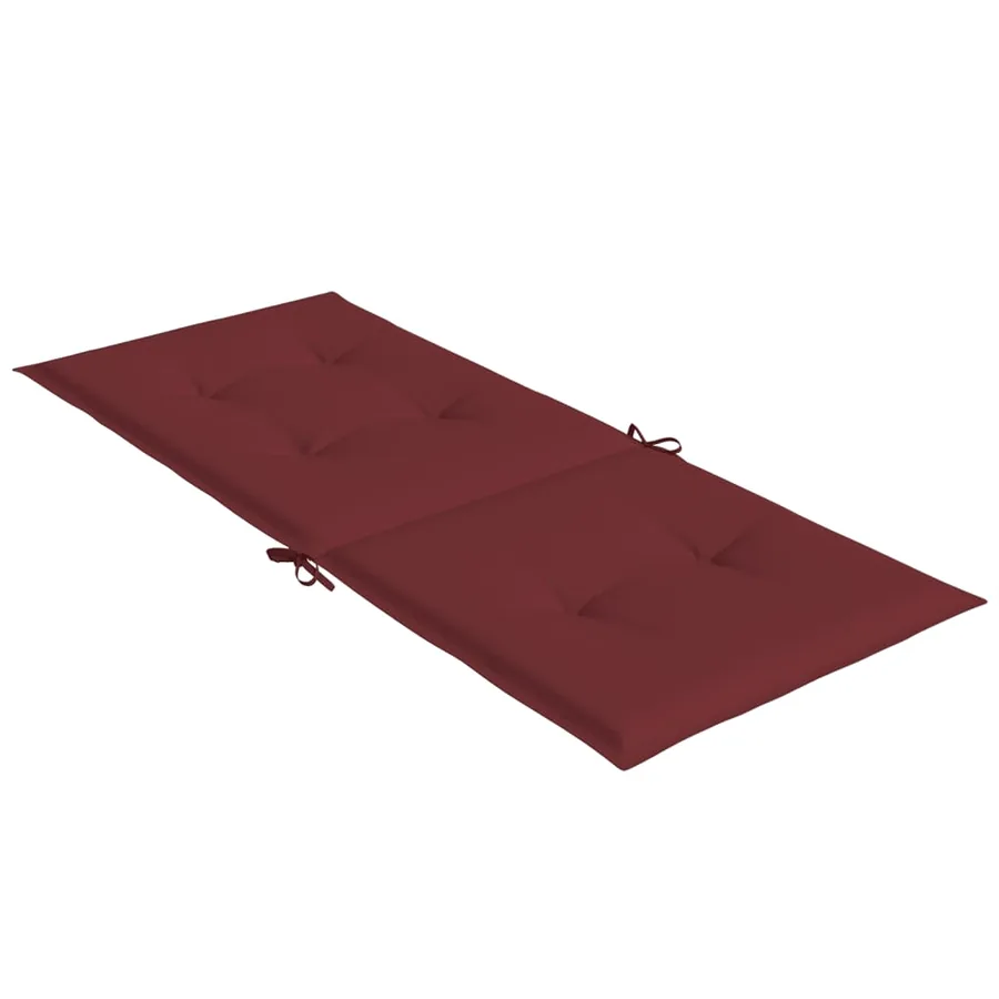 Coussins de chaise dossier haut lot de 6 rouge bordeaux mélangé - 6