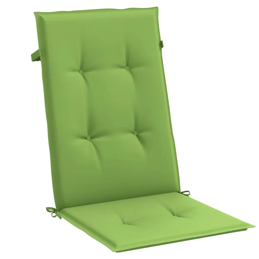Coussins de chaise à dossier haut lot de 6 vert mélangé tissu - 5