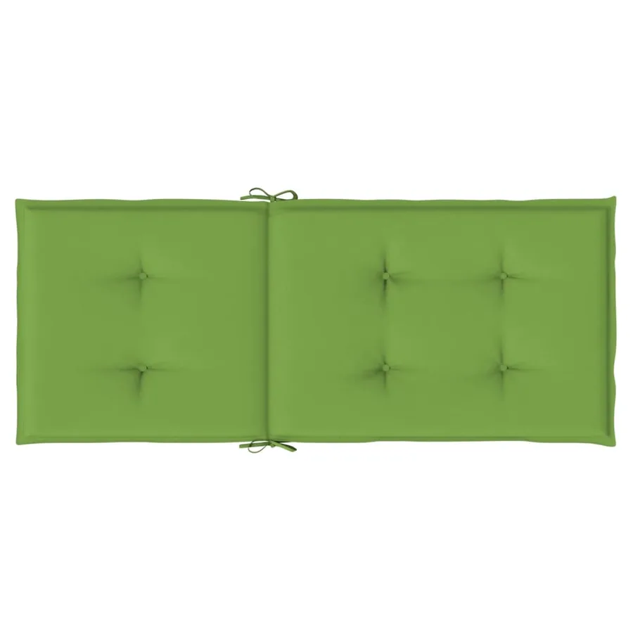 Coussins de chaise à dossier haut lot de 6 vert mélangé tissu - 7