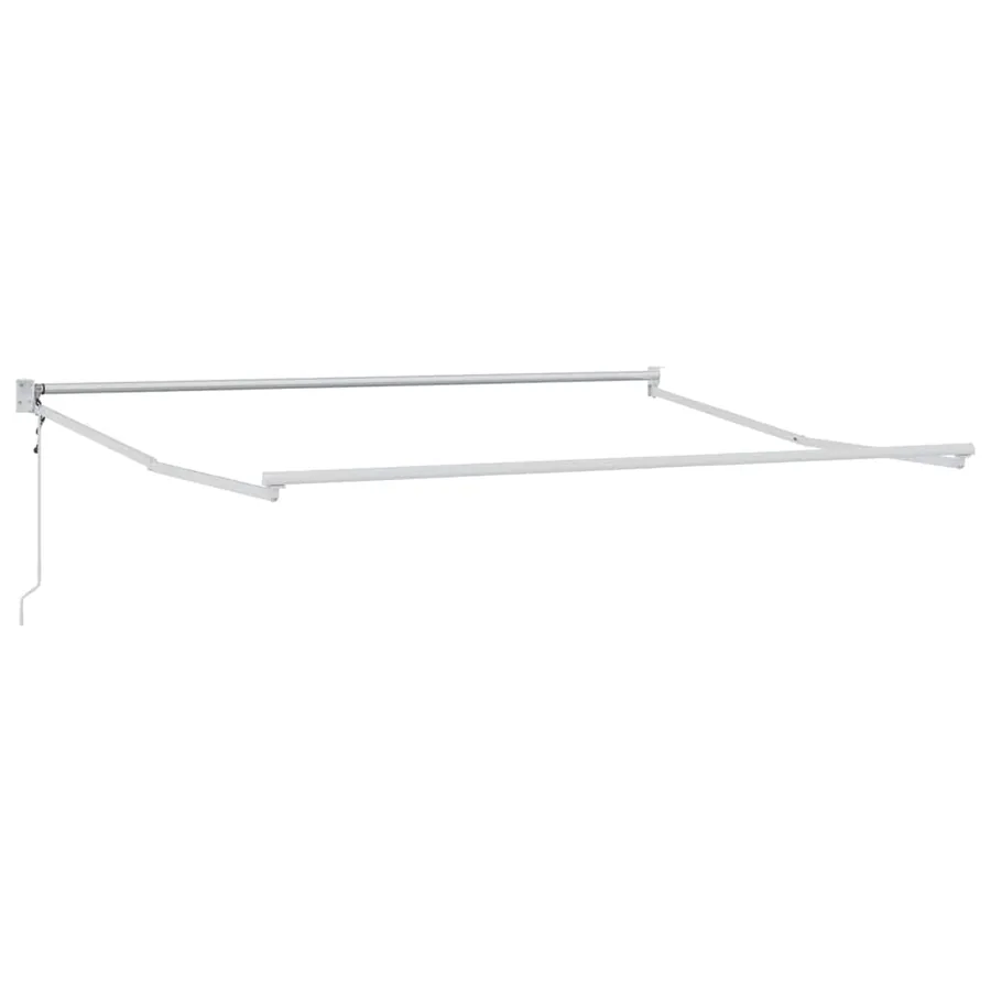 Auvent rétractable anthracite/blanc 3x2,5 m tissu et aluminium - 5