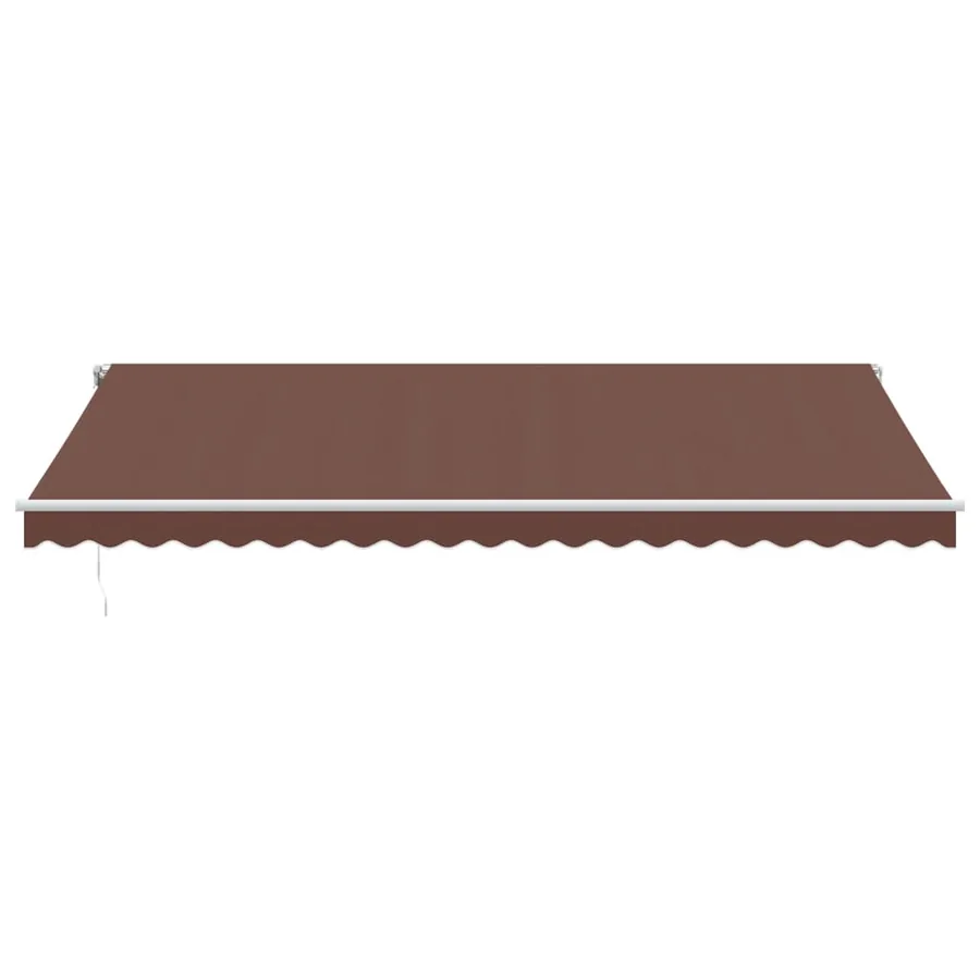 Auvent rétractable automatique avec LED marron 500x350 cm - 4