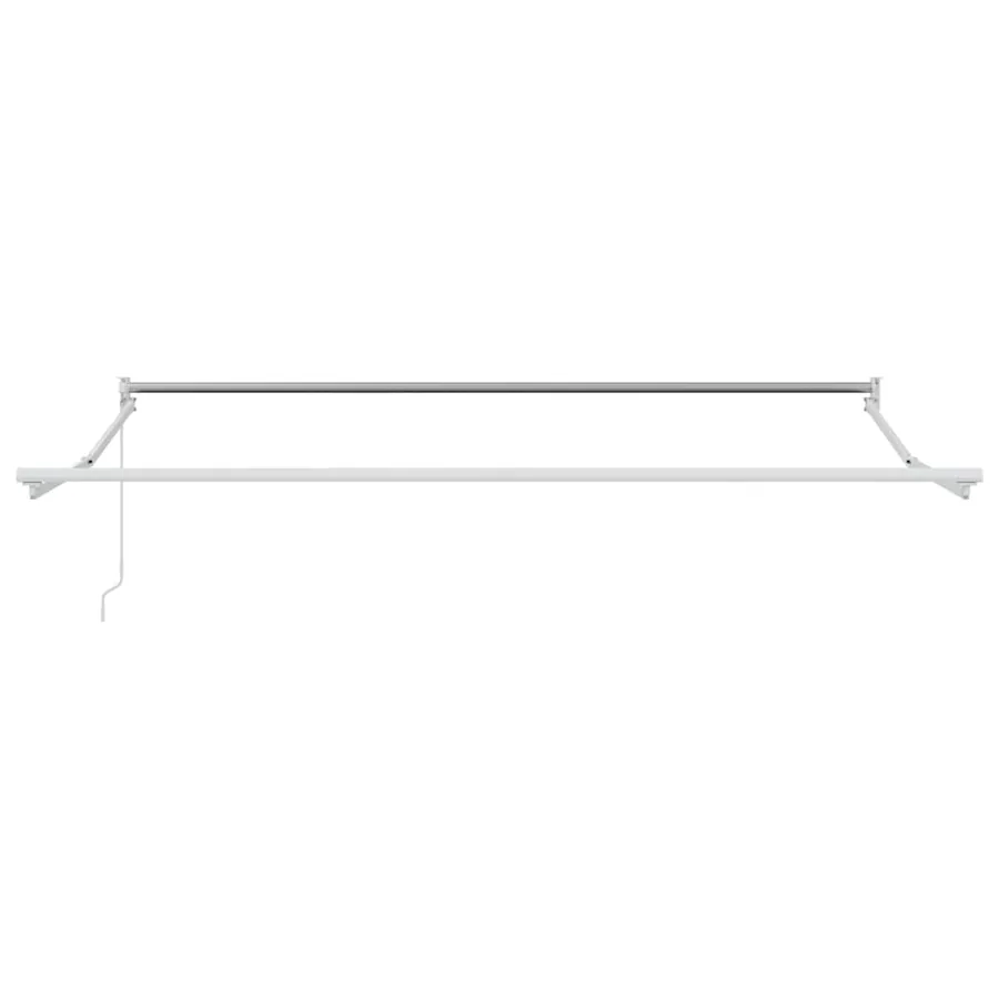 Auvent rétractable anthracite et blanc 4x3 m tissu et aluminium - 7