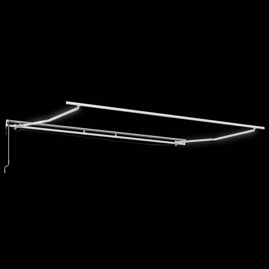 Auvent rétractable automatique avec LED anthracite et blanc - 6