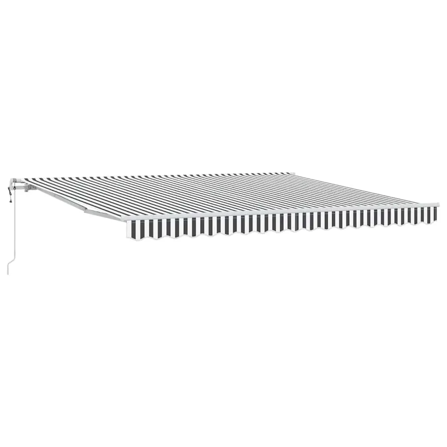 Auvent rétractable automatique anthracite et blanc 400x300 cm - 2