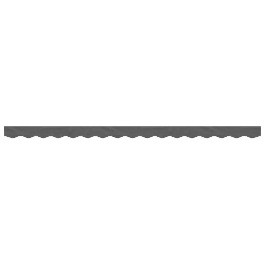 Tissu de remplacement de cantonnière d’auvent rayure anthracite - 3