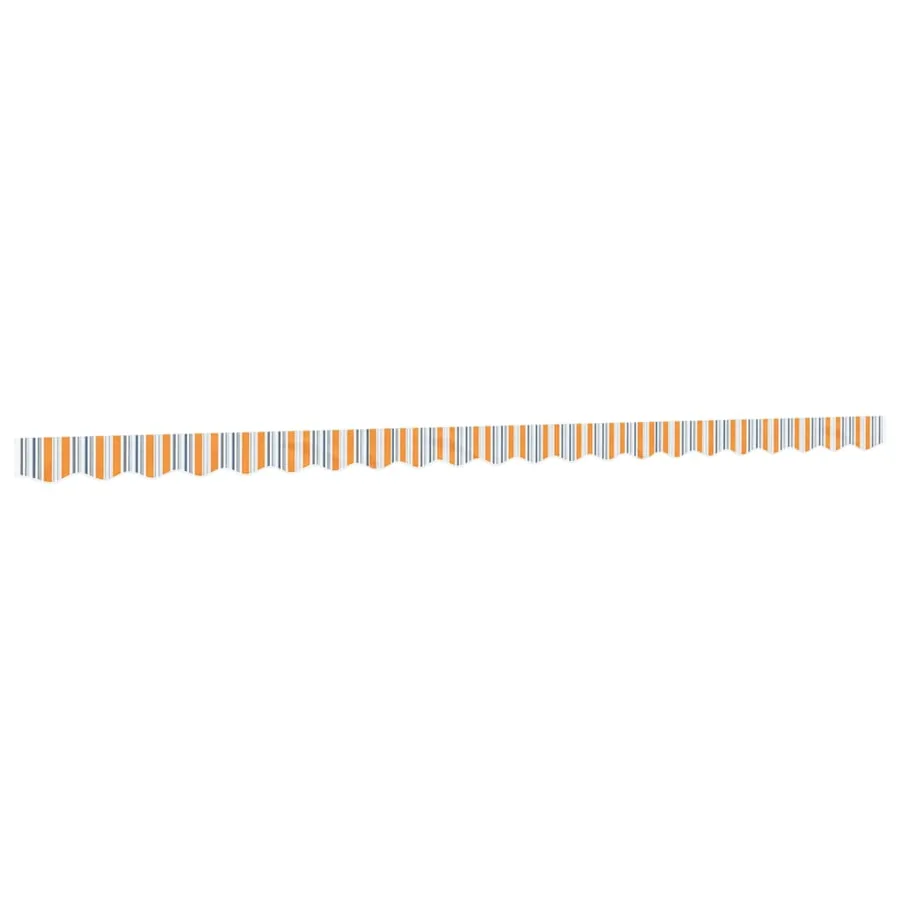 Tissu de remplacement de cantonnière d’auvent multicolore 5 m - 2