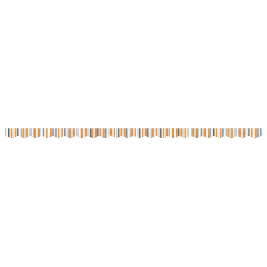 Tissu de remplacement de cantonnière d’auvent multicolore 5 m - 3