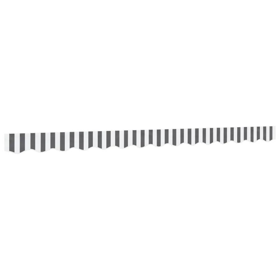 Tissu de remplacement de cantonnière d’auvent anthracite blanc - 2