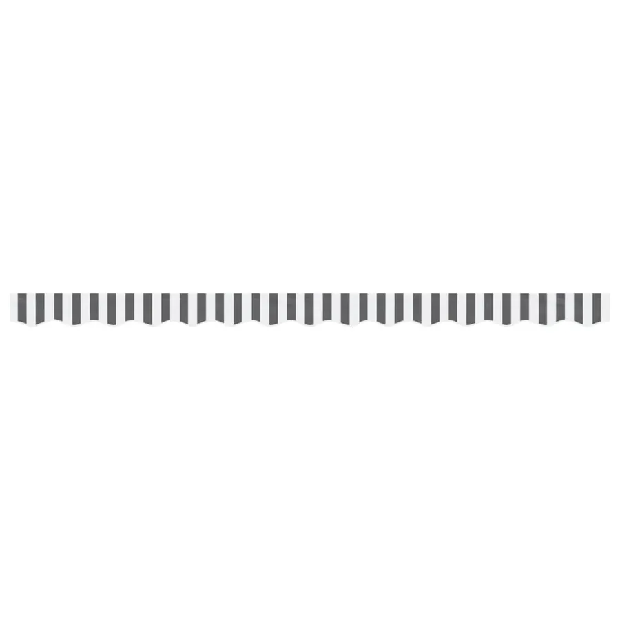 Tissu de remplacement de cantonnière d’auvent anthracite blanc - 3