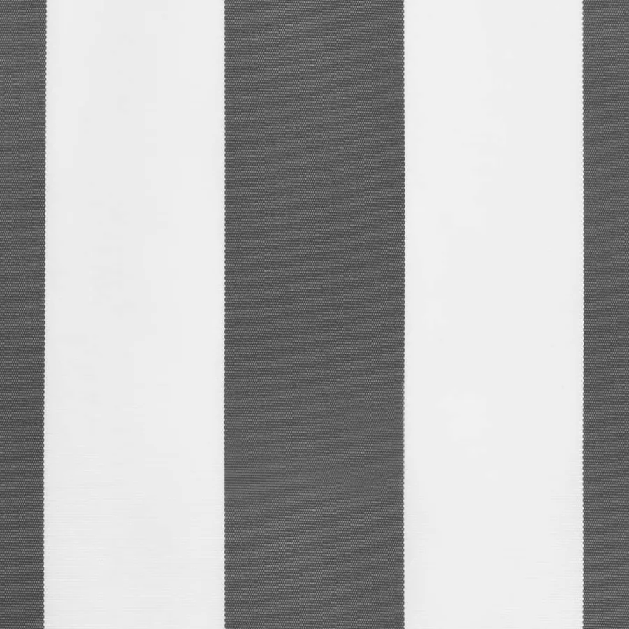 Tissu de remplacement de cantonnière d’auvent anthracite blanc - 5