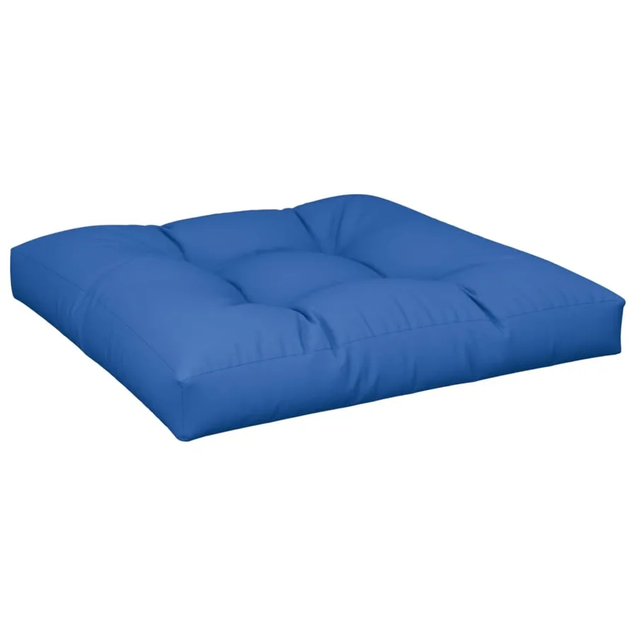 Coussin de palette bleu royal 80x80x12 cm tissu - 2
