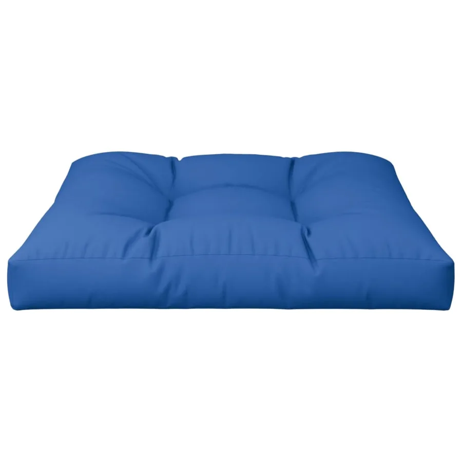 Coussin de palette bleu royal 80x80x12 cm tissu - 4