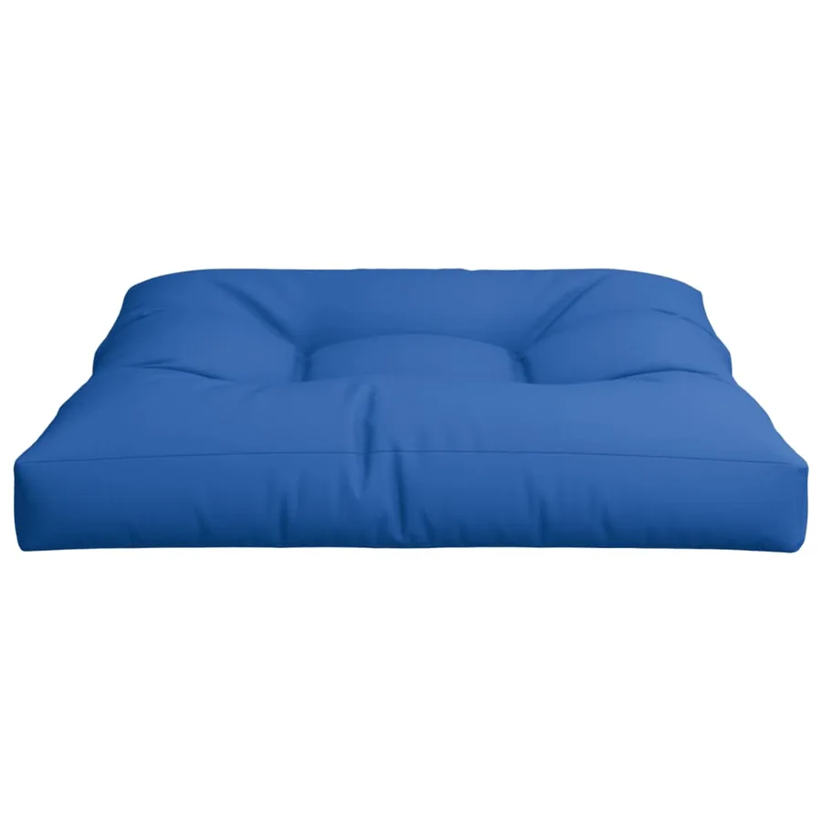 Coussin de palette bleu royal 80x80x12 cm tissu - 5
