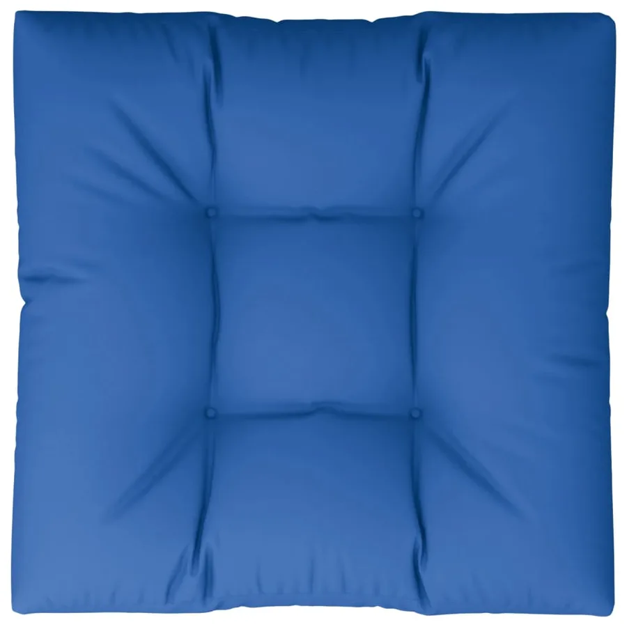 Coussin de palette bleu royal 80x80x12 cm tissu - 6