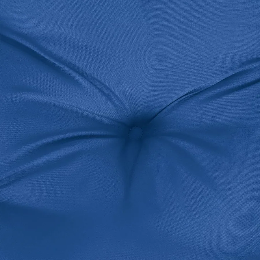 Coussin de palette bleu royal 80x80x12 cm tissu - 7