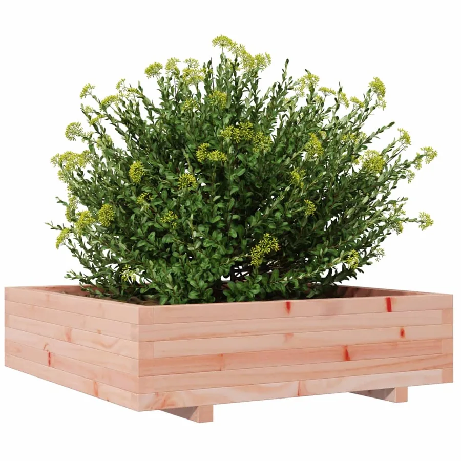 Jardinière 90x90x26,5 cm bois massif douglas - 4