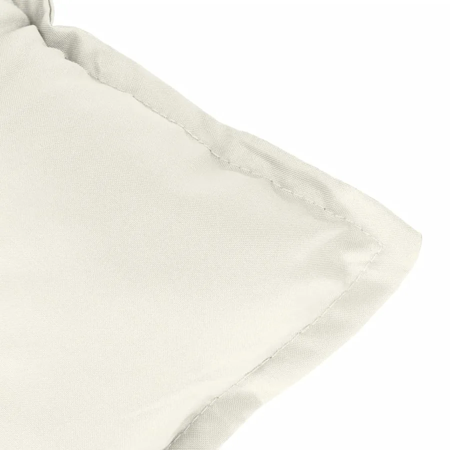 Coussins de chaise à dossier bas lot de 6 crème mélangé tissu - 9