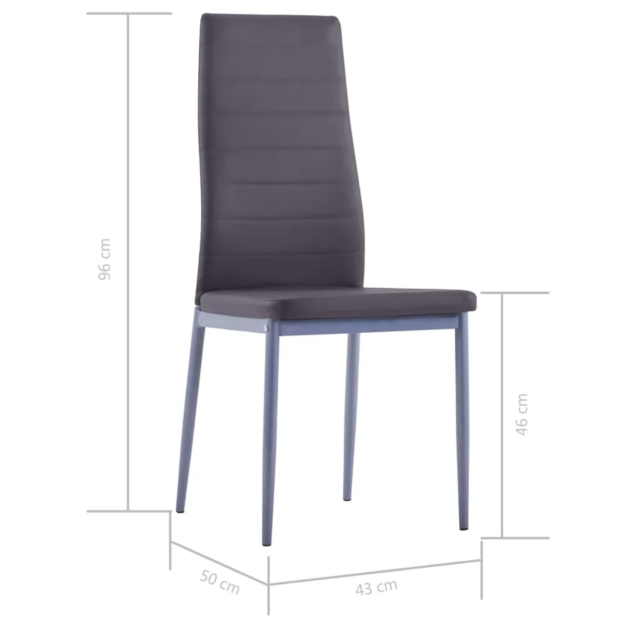 Mobilier de salle à manger 5 pcs Gris - 14