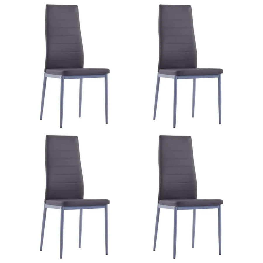 Mobilier de salle à manger 5 pcs Gris - 6
