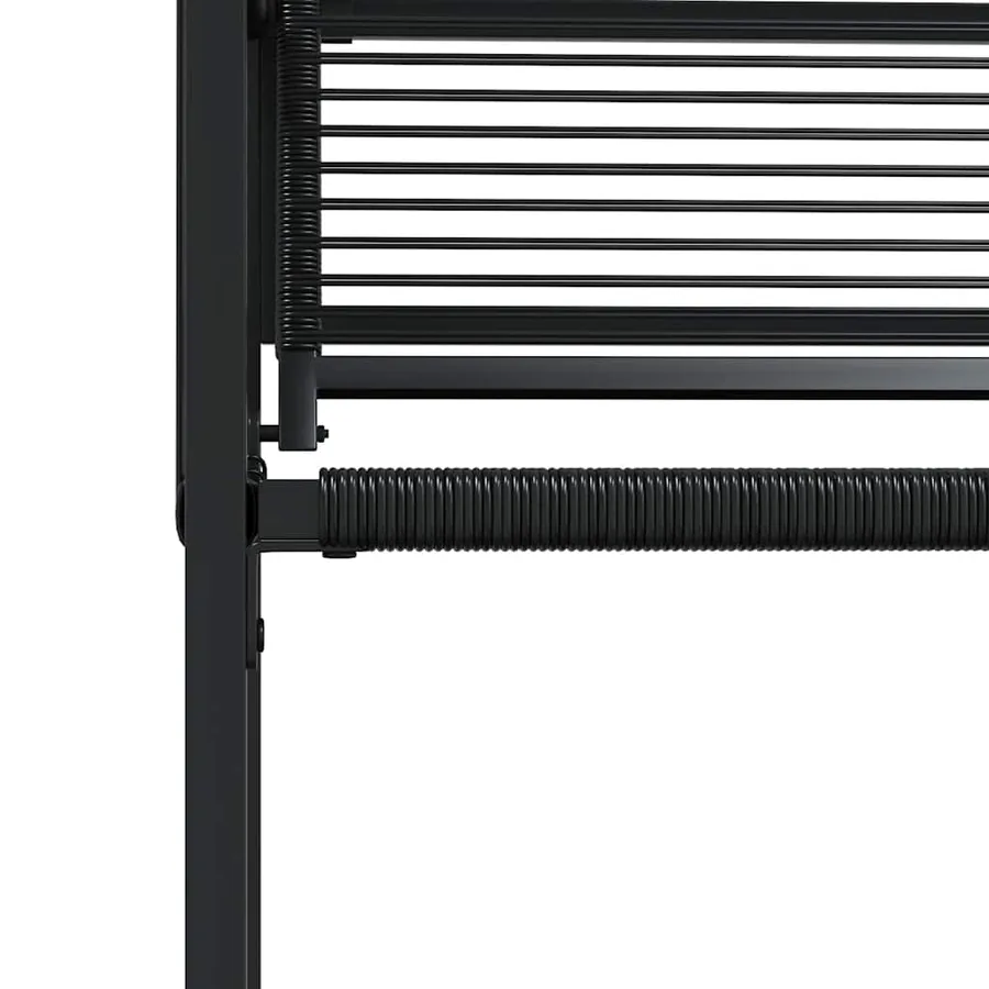 Chaises de jardin lot de 4 noir résine tressée - 9